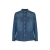 Chemise manches longues en jeans western bleu