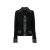 Veste en tweed noir et blanc bouton couronne DG