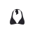 Soutien-gorge de bain triangle ampliforme Noir
