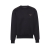 Sweat shirt col rond coton noir clou metal