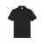 Polo manches courtes coton piqué Noir broderie Logo Monogram YSL