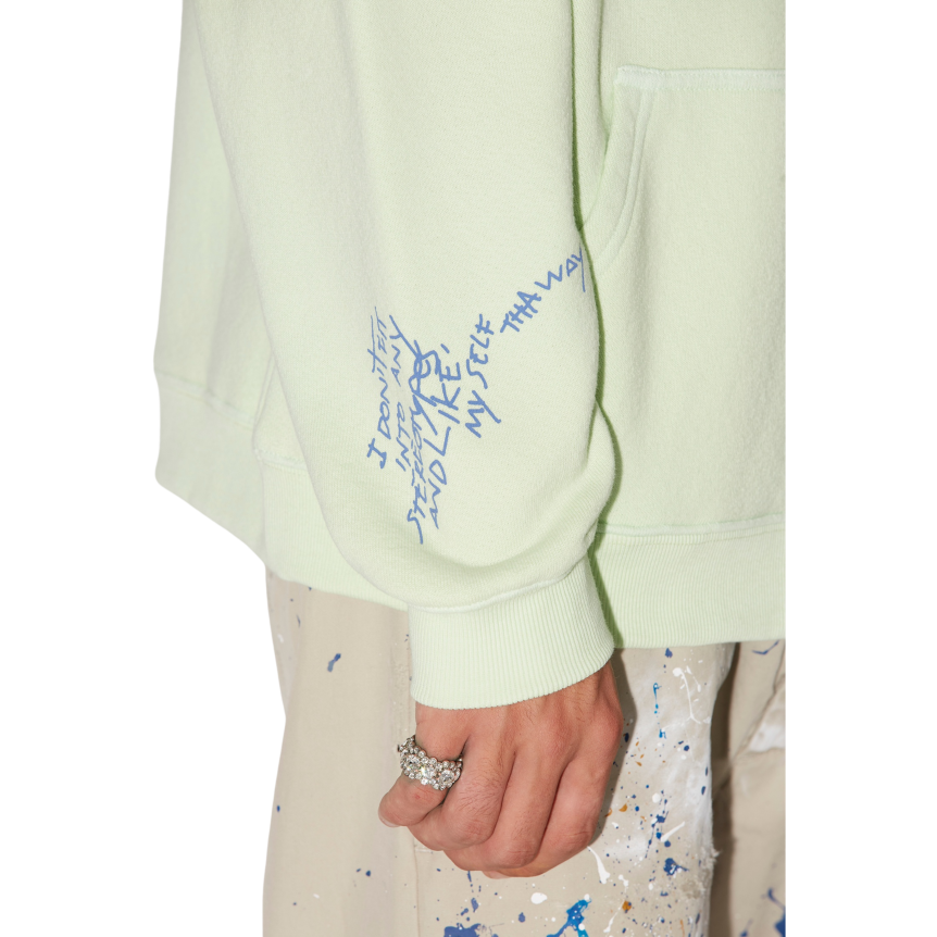 dsquared-sweat-shirt-dj-granny-s-bunch-coton-vert-fleurs-rose