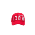 Casquette Baseball Coton Rouge ICON Blanc