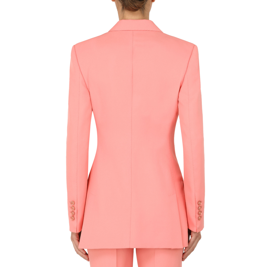 Veste Tailleur cintrée 2 boutons Rose