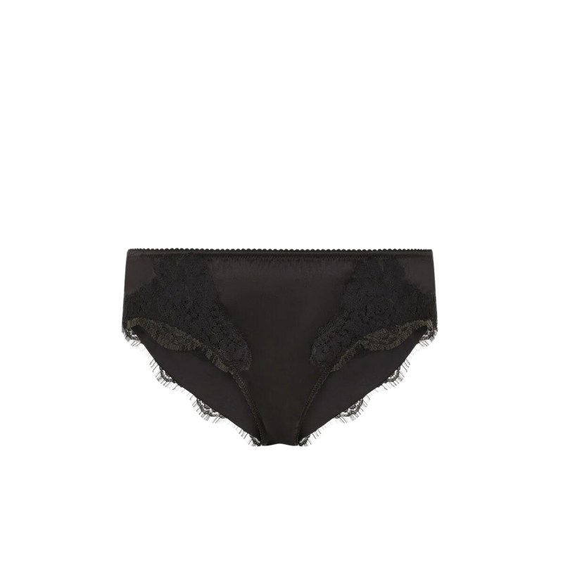 Culotte Slip Satin Dentelle...