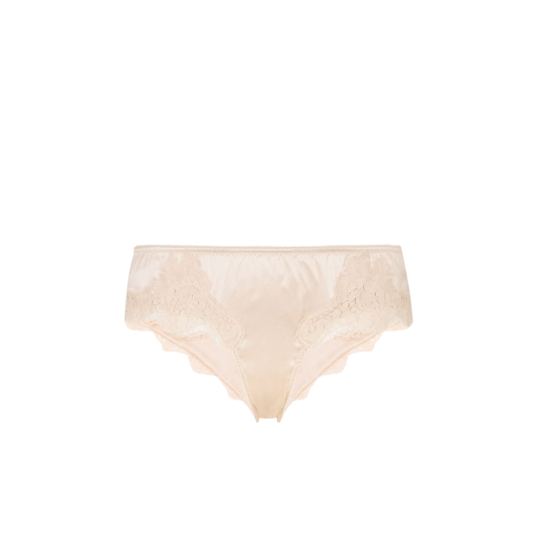 Culotte Slip Dolce & Gabbana Satin Dentelle Champagne Rosé