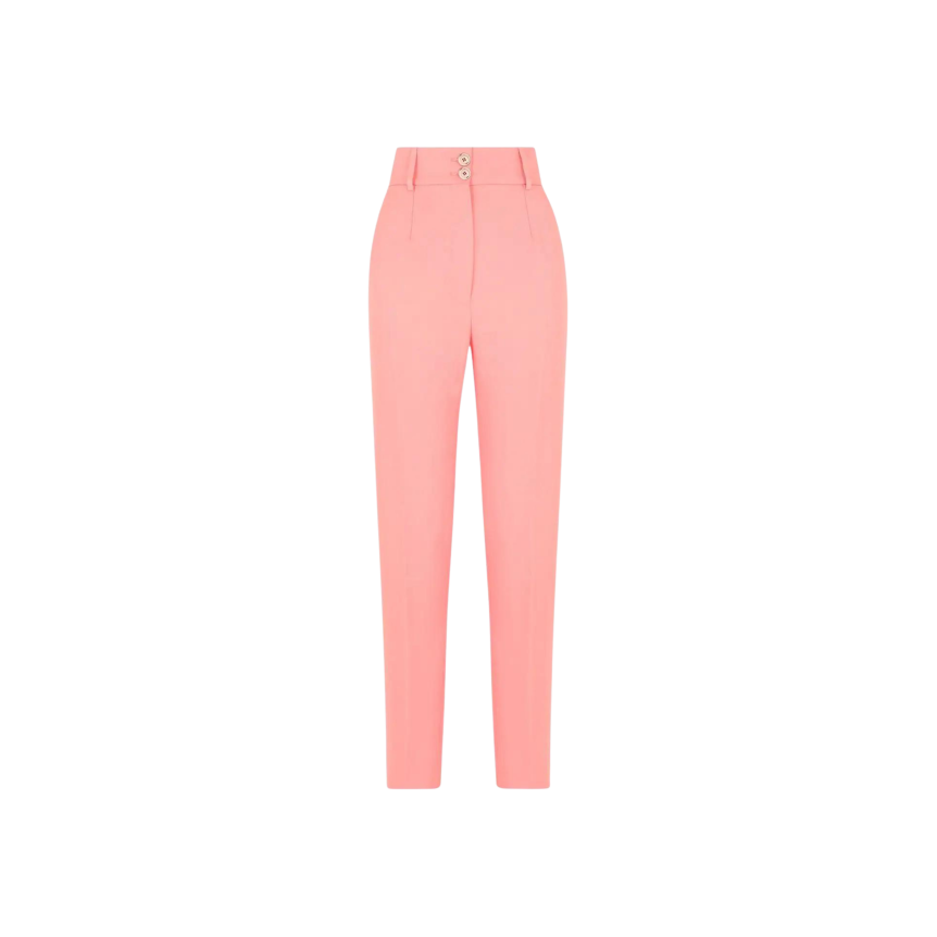 Pantalon Tailleur Dolce & Gabbana droit Rose