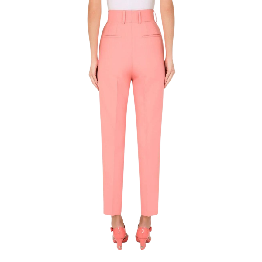 Pantalon Tailleur Dolce & Gabbana droit Rose