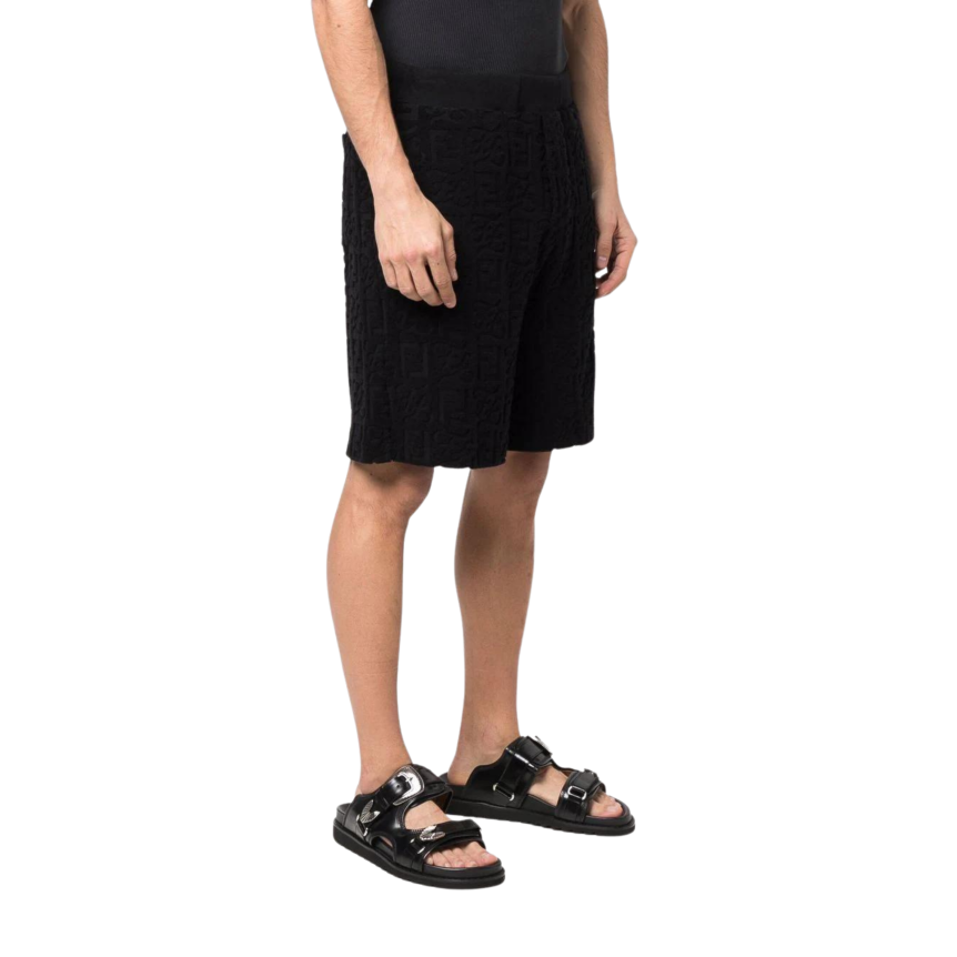 Short Bermuda FENDI Eponge Noir FF Relief