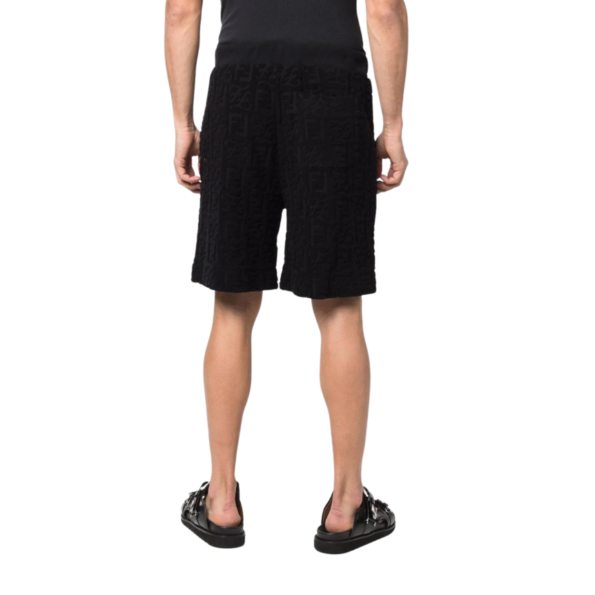Short Bermuda FENDI Eponge Noir FF Relief
