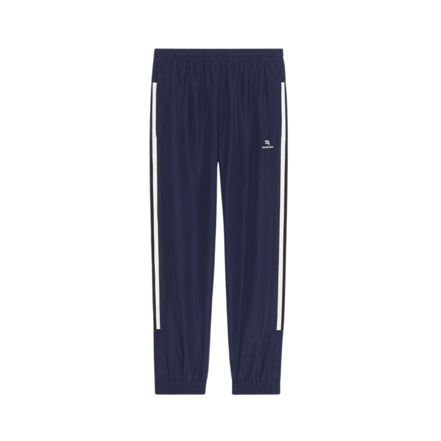 Pantalon BALENCIAGA Sporty B Regular Tracksuit Bleu marine bande blanche