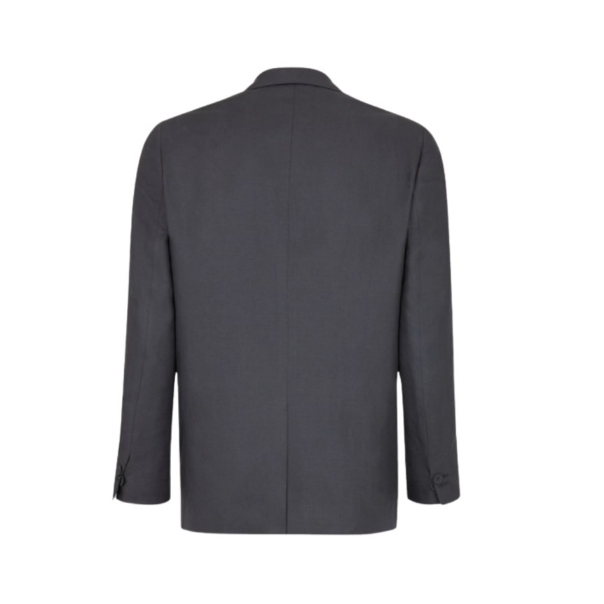 Veste Blazer Fendi 2 boutons Lin Gris Anthracite