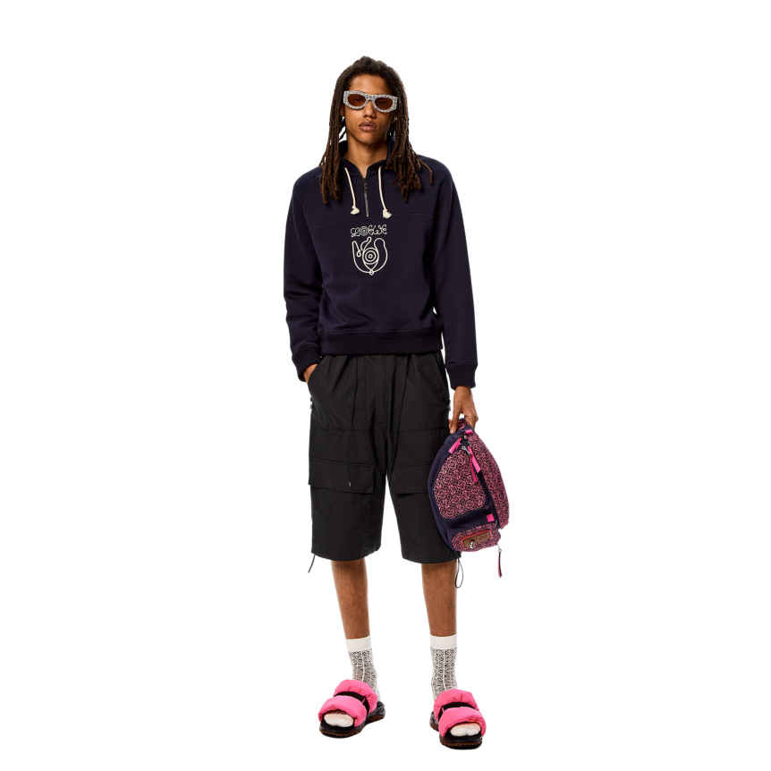 Bermuda Short LOEWE Cargo Coton noir Multipoches