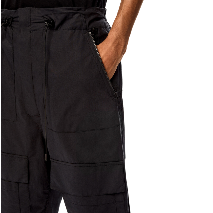 Bermuda Short LOEWE Cargo Coton noir Multipoches