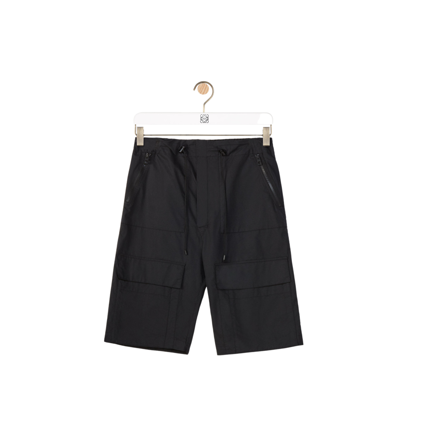 Bermuda Short LOEWE Cargo Coton noir Multipoches