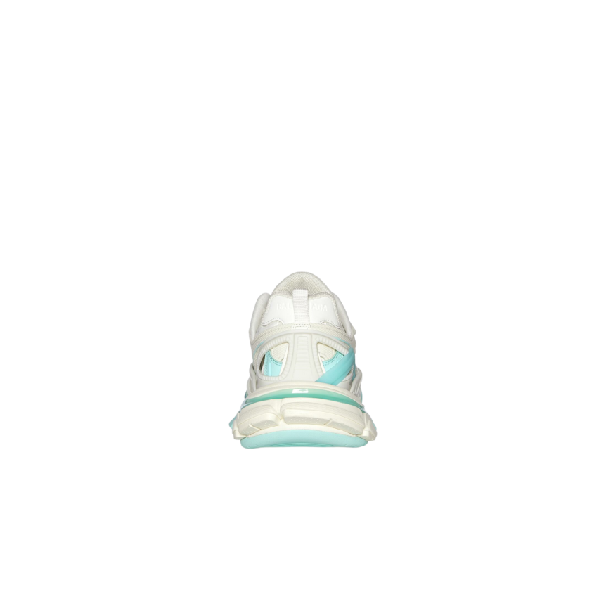 Sneakers Track 2.0 Maille nylon blanc turquoise