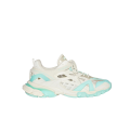 Sneakers Track 2.0 Maille nylon blanc turquoise