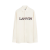 Chemise coton ecru logo Lanvin Multicolore