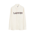 Chemise coton ecru logo Lanvin Multicolore