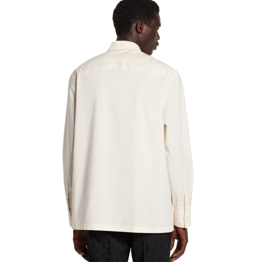 Chemise LANVIN coton ecru logo Lanvin Multicolore