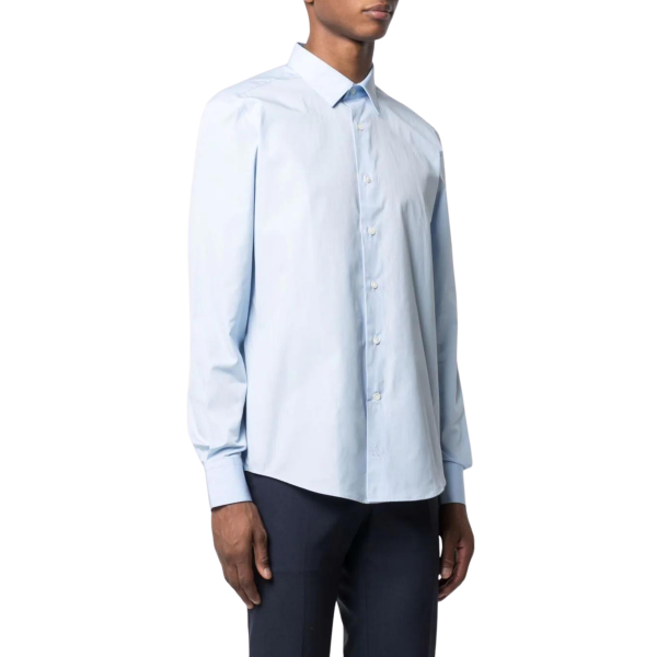Chemise LANVIN manches longues Coton bleu ciel