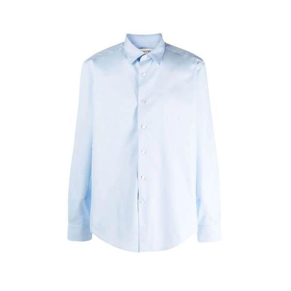 Chemise LANVIN manches longues Coton bleu ciel
