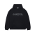 Sweat-shirt à capuche Hoodie coton noir Imprimé Slime Noir