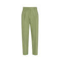 Pantalon à pince Lin vert clair broderie Fendi Roma