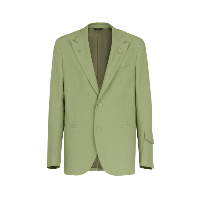 Veste blazer 2 boutons lin...