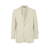 Veste blazer 2 boutons lin beige