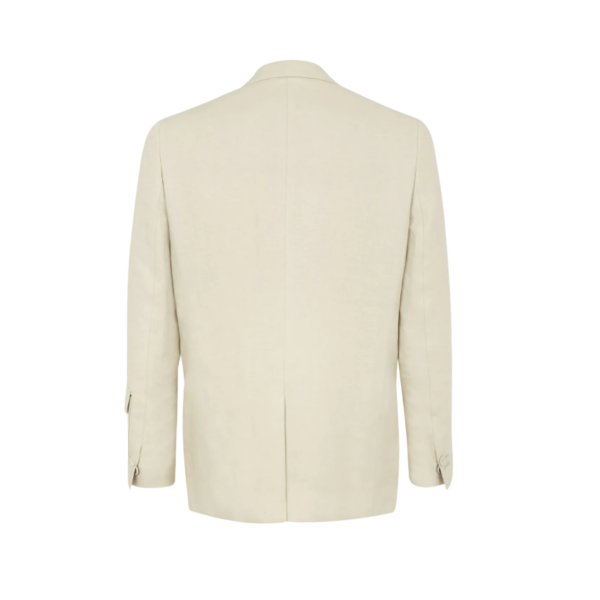 Veste FENDI blazer 2 boutons lin beige