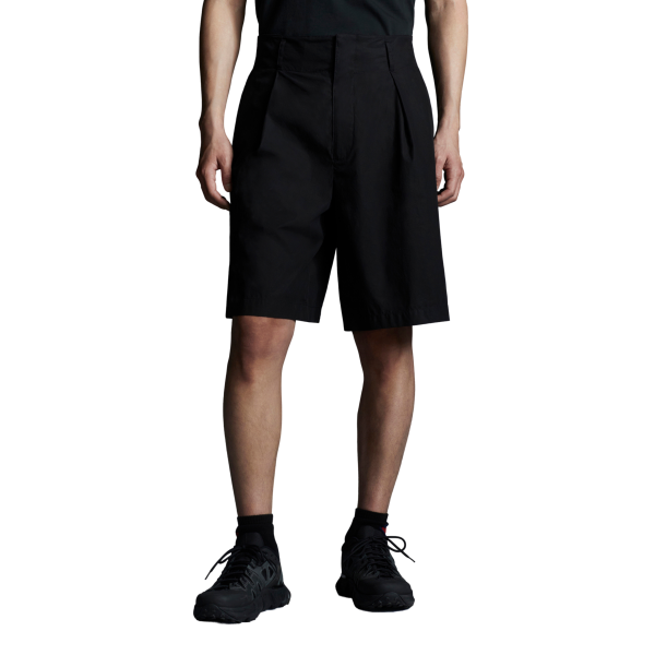 Short MONCLER 1952 popeline de coton noir