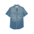 Chemise manches courtes denim coton jean bleu