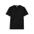T-shirt coton noir scritto allover
