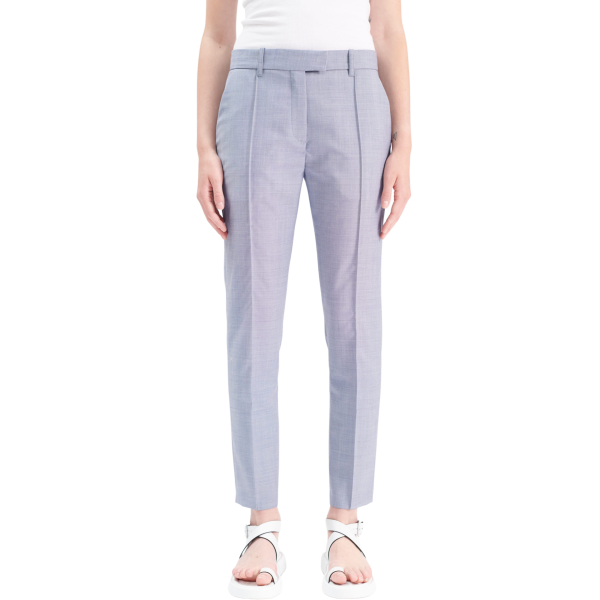 Pantalon de costume BARBARA BUI Roxy cigarette laine bleu clair