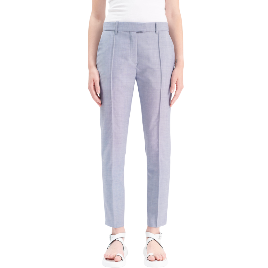 Pantalon de costume BARBARA BUI Roxy cigarette laine bleu clair