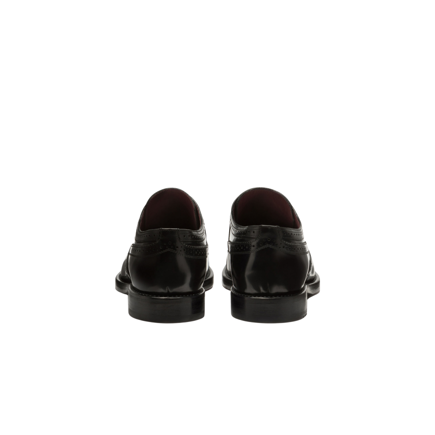 Derbies DOLCE & GABBANA classiques cuir noir bout fleuri