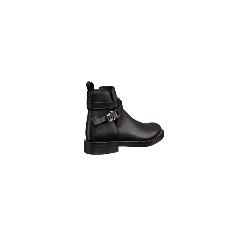 Bottines Boots DIOR Evidence Cuir veau lisse noir boucle