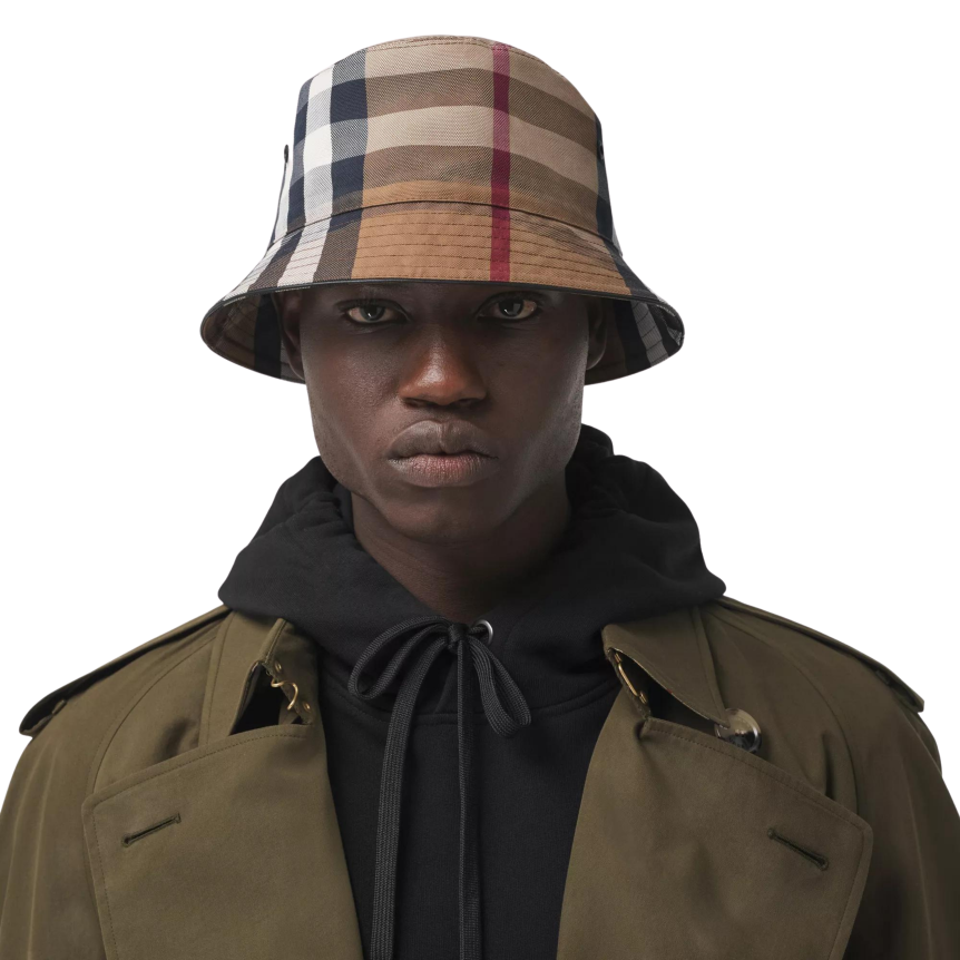 Bob BURBBERY toile coton Check Vintage Birch Brown marron