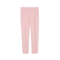 Pantalon droit laine mohair rose pastel