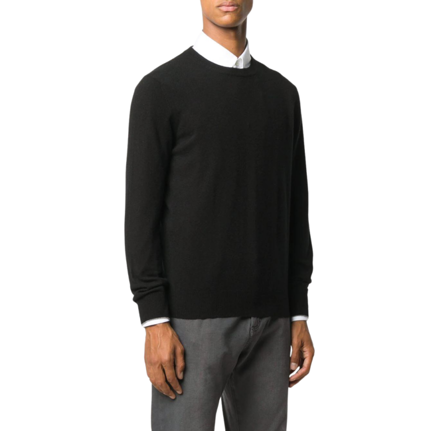 Pull Ras Du Cou Noir Cachemire