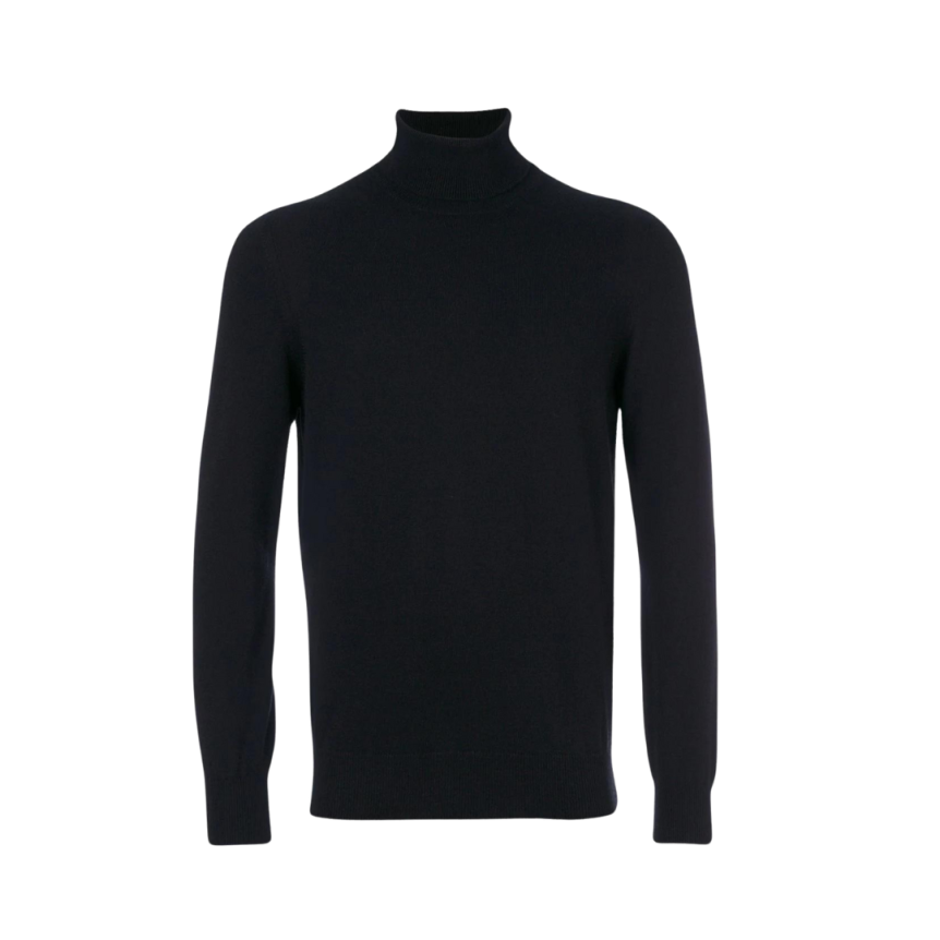 Pull Col Roulé Noir Cachemire Brunello Cucinelli