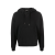 Sweat-shirt à capuche Vintage en coton noir