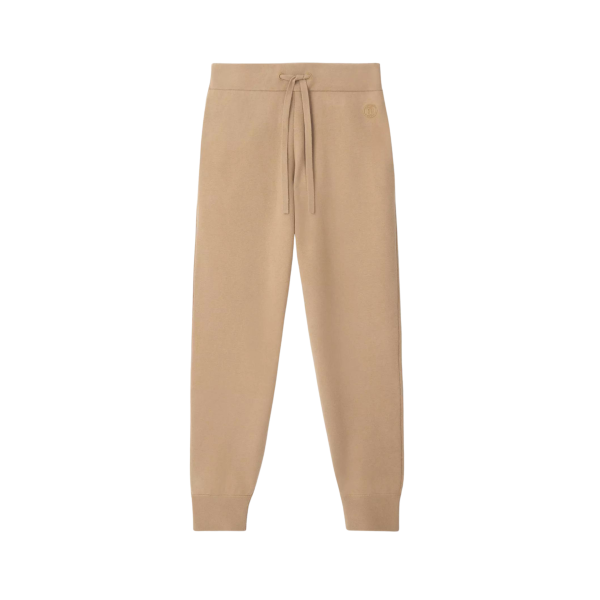 Pantalon jogging BURBERRY Larkan cachemire coton Camel Monogram