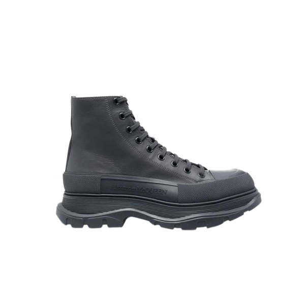 Bottines Alexander Mcqueen Cuir Anthracite