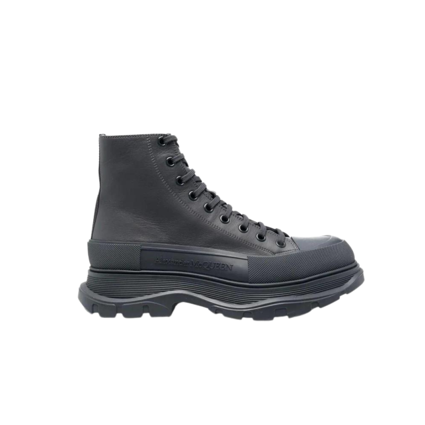 Bottines Alexander Mcqueen Cuir Anthracite