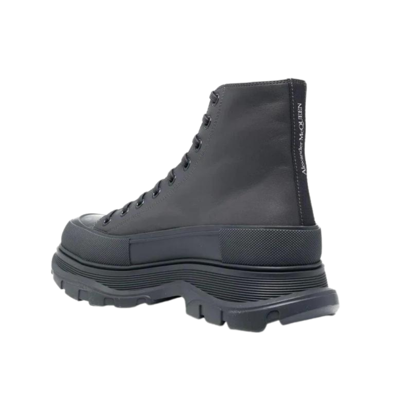 Bottines Alexander Mcqueen Cuir Anthracite