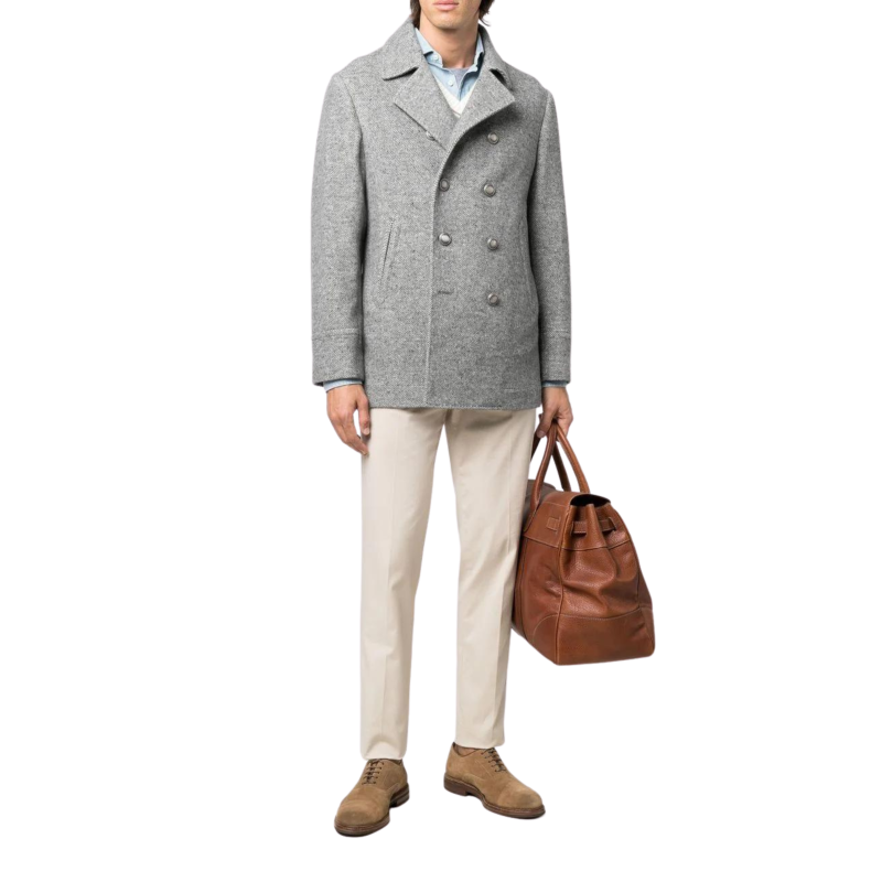 manteau louis vuitton caban fmc016 s 36 en laine