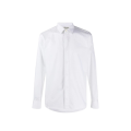 Chemise manches longues ample classique coton blanc