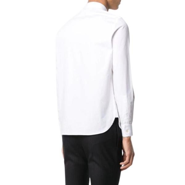 Chemise manches longues ample classique coton blanc